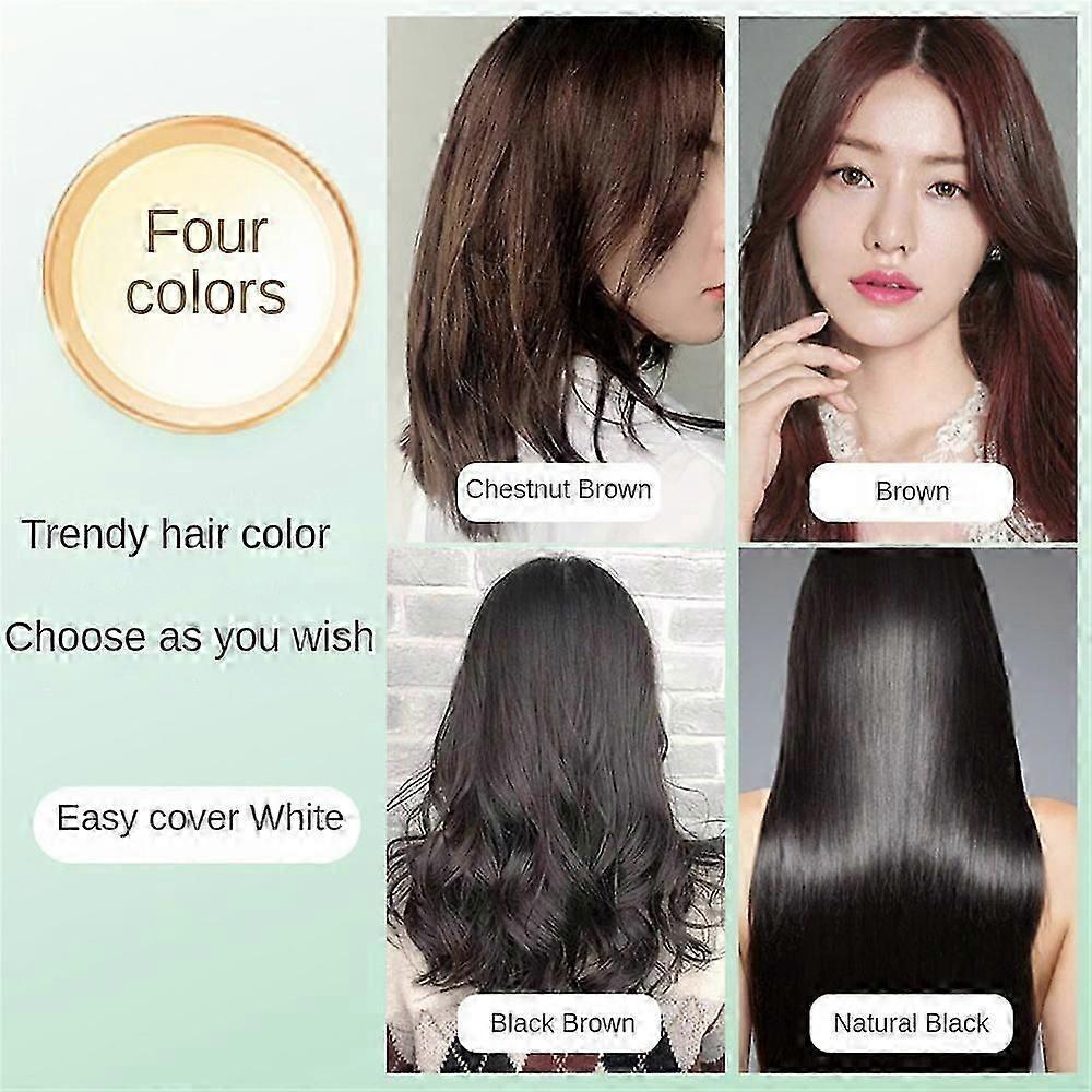 4colors Natural Plant Bubble Hair Dye Own Happy Hair Cream For Men And Women