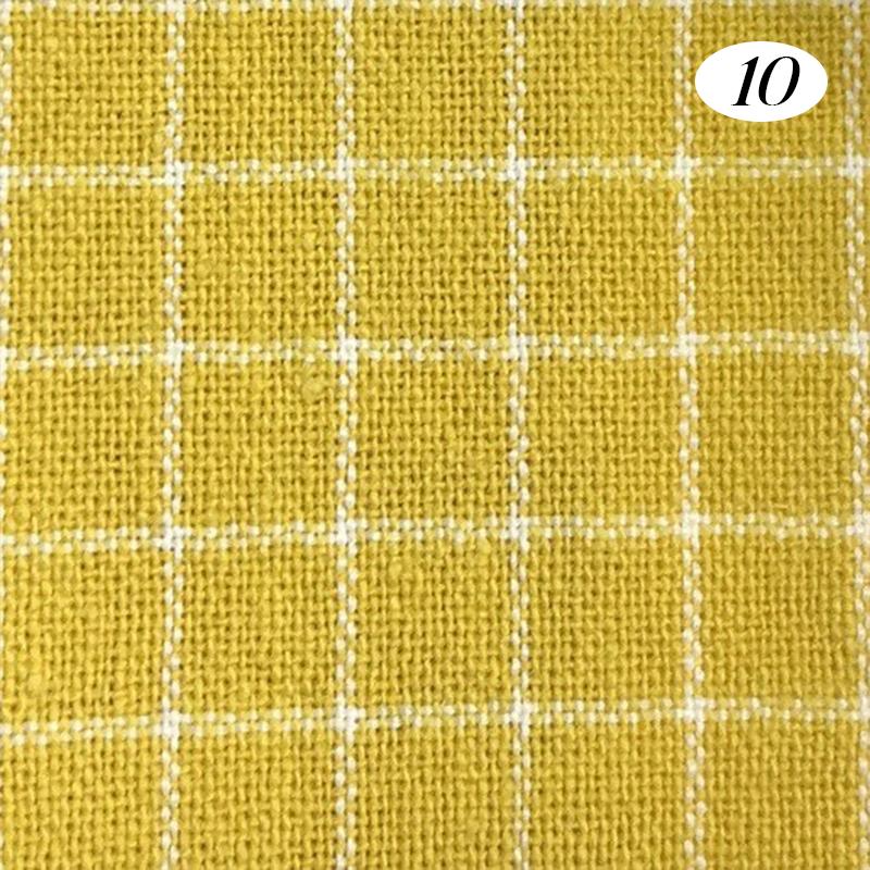 100x140cm Cotton Yarn Dyed Fabric Soft Breathable Wash Cloth Plaid Fabric For Diy Sewing Dress Bedding Home Textile Material