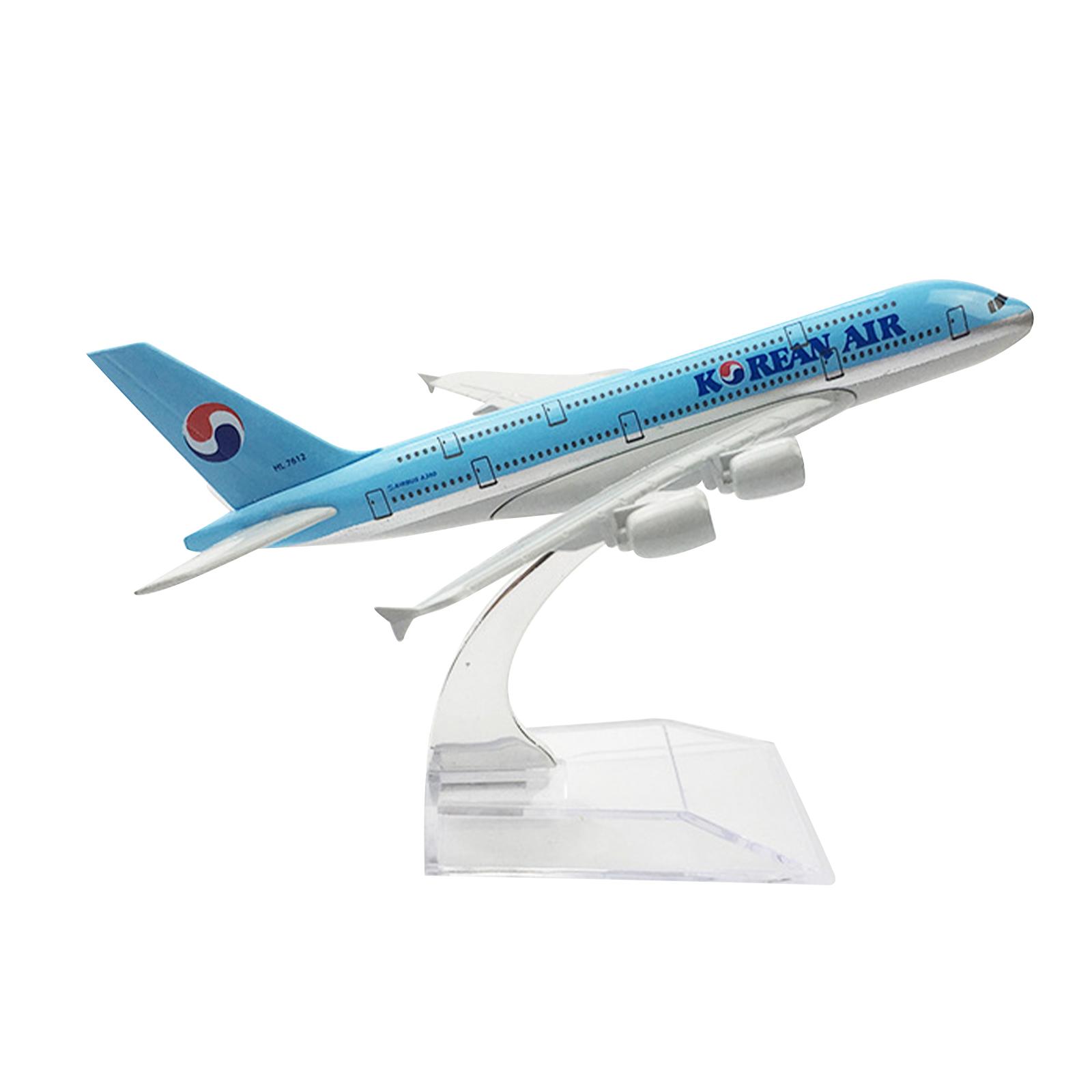 Модель Самолета Литая Модель Самолета 16см Korean Air A380 Модель Самолета 1:Модель из сплава 400 для коллекции United States