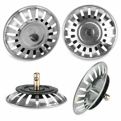 Tapón colador de Fregadero de acero inoxidable, tapón de desecho, filtro de Fregadero, filtro Lavabo, recogedor de pelo para baño