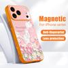 Oil Painting Flowers Pattern Case For iPhone 17 Pro Max Magnetic For Magsafe Hybrid Slim Matte Cover For iPhone 16 15 14 13 Pro Max