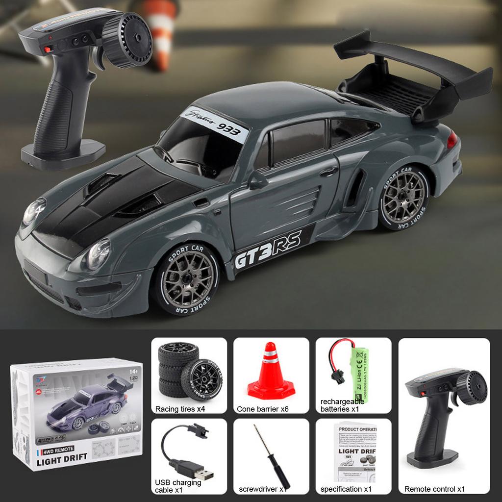 Children's Racing Remote Control Racing Car Four-wheel Drive Half-scale High-speed Drift Car Boy Remote Control Car Toy