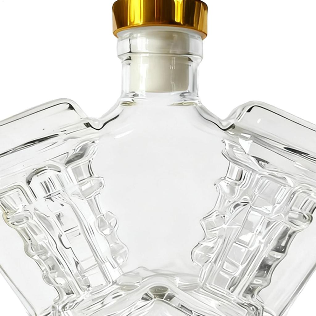 Empty Whiskey Bottles Household Wine Decanter Decorative Motorcycle Engine Shape Alcohol Container for Dining Room Display