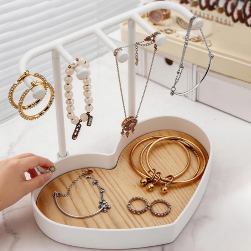 Jewelry Stand Display Organizer for Earrings Necklaces Rings Portable Holder Rack for Retail Stores Home Bedroom Storage