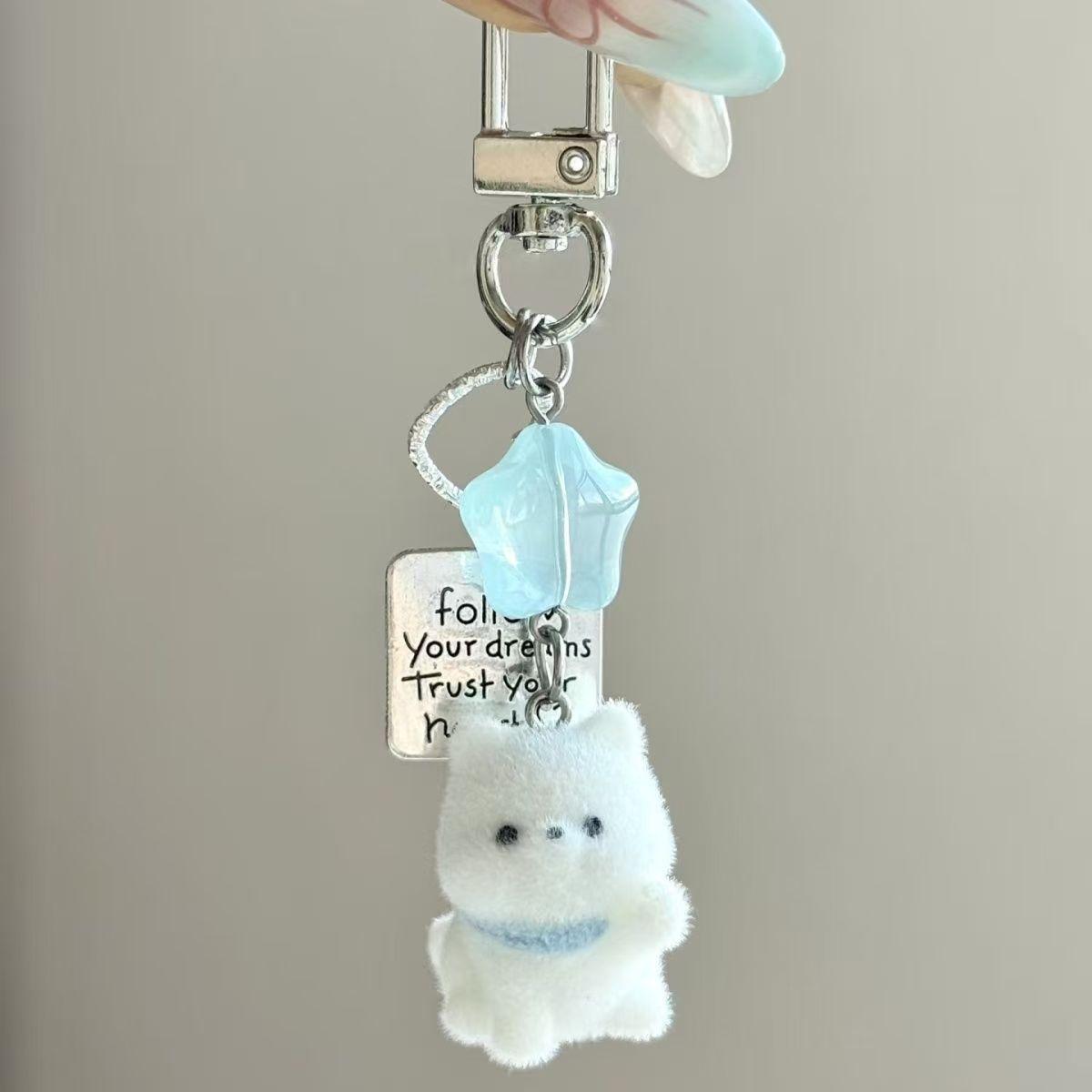 

Cute 3D Puppy Phone Charm & Keychain - Cartoon Bag Ornament & Couple Gift