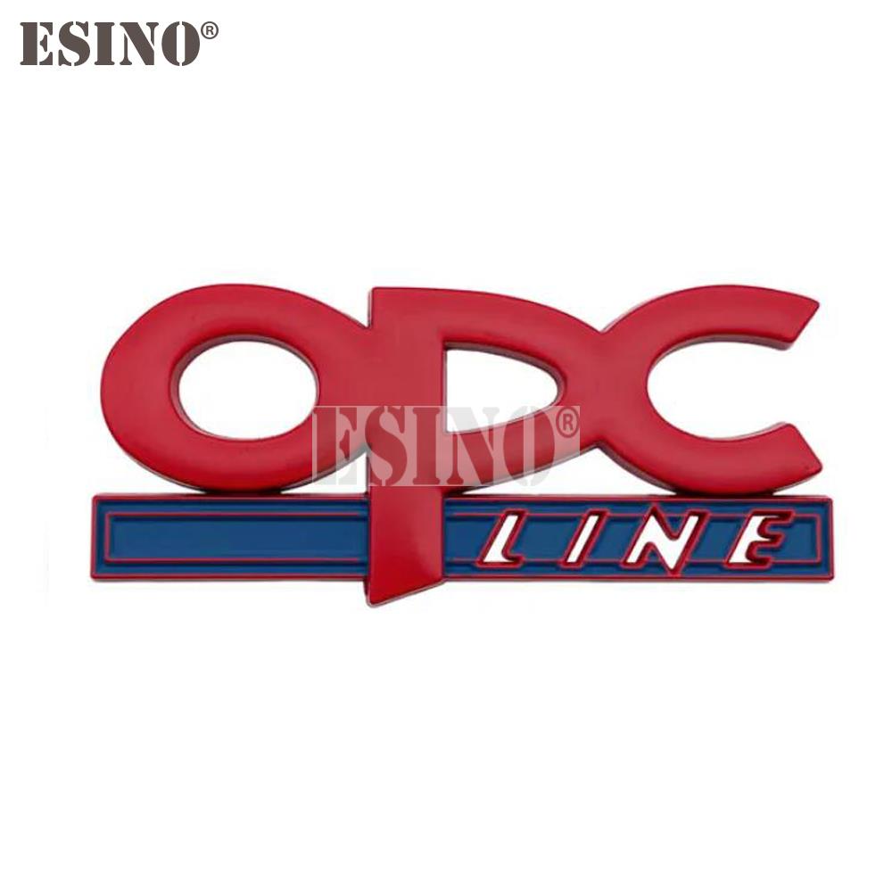 Car Styling OPC Line 3D Metal Zinc Alloy Car Badge Body Fender Adhesive Emblem for Opel Antara Astra Insignia Corsa Mokka Vectra