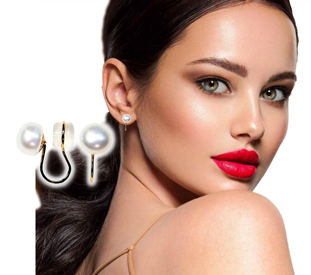 Náušnice pro ženy Oblíbené náušnice Bezbolestné zlato Sladkovodní perla Jednodílná silikonová silikonová podložka Náušnice Elegantní Jemné Elegantní Miyabi Grace