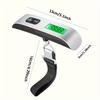 50KG Mini Hanging Scale Portable Luggage Scale, Hook Style, Digital Travel Scale for Bags and Packages