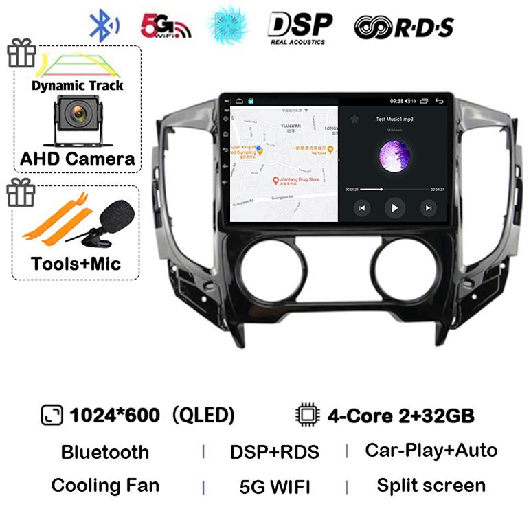 

Android 14 Carplay Auto WIFI+4G Car Radio For Mitsubishi Pajero Sport 3 L200 2015-2019 Multimedia Video Player BT GPS Navigation
