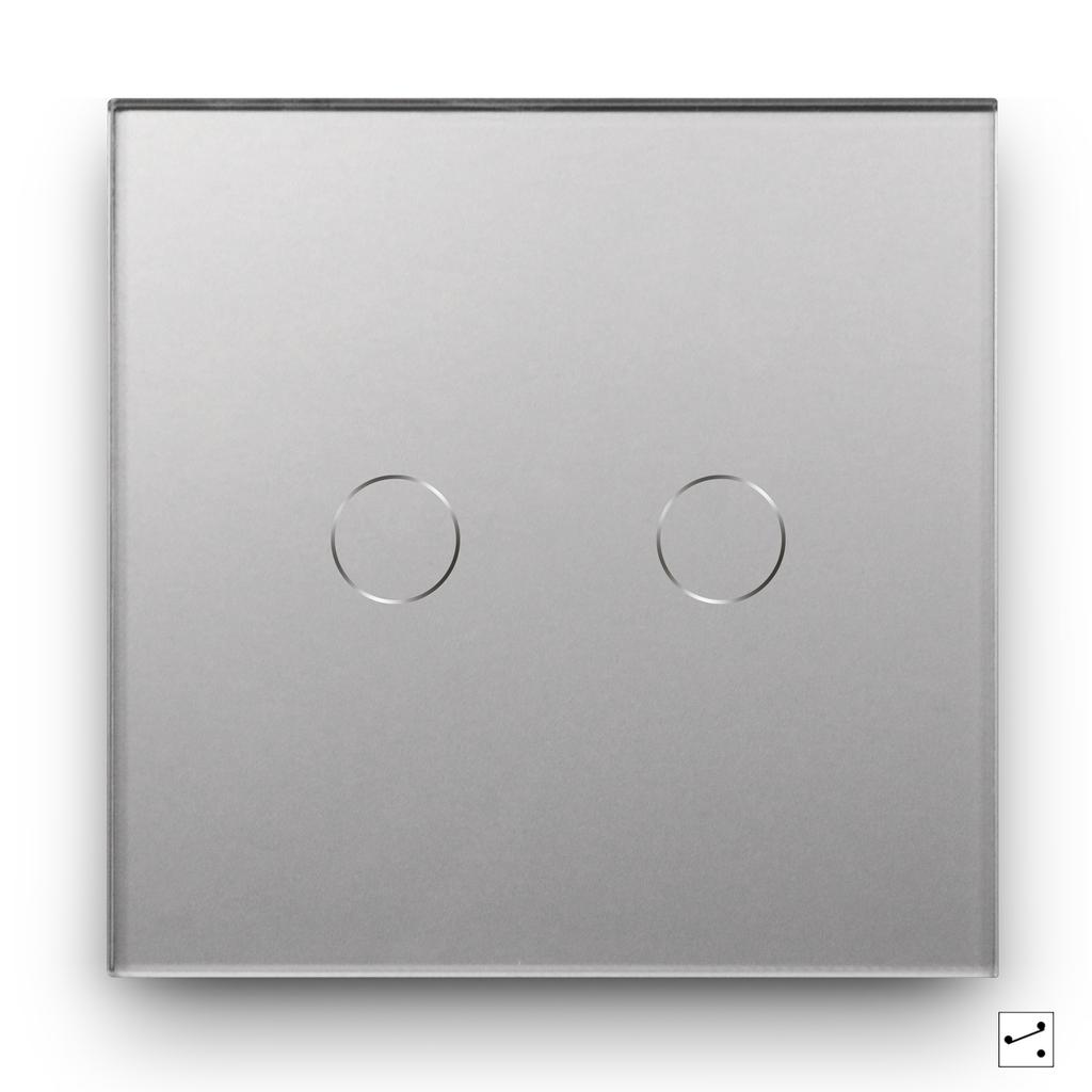 BSEED 1/2/3Gang Touch Light Switches 1/2/3Way Stair Sensor Switches For Hallway Corridor With Socket EU Standard Glass Panels