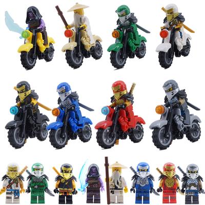 8 Phantom Motorcycle Series Building Block Figurine Small Particles Assembly Doll Ninja Toy Bag