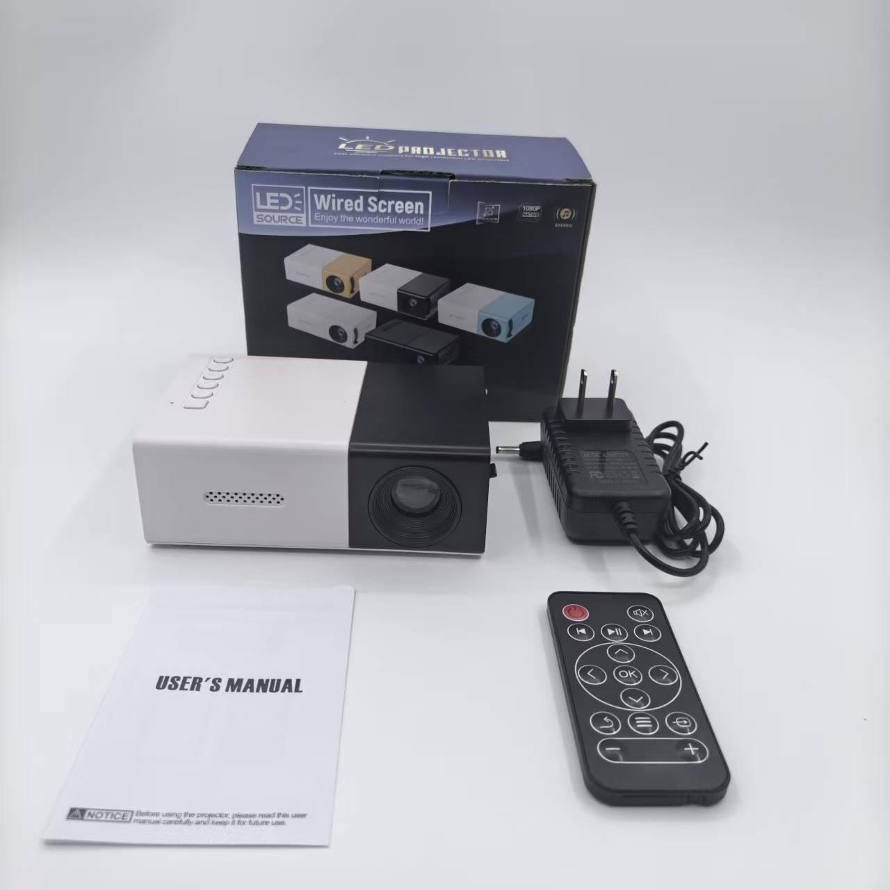 

«Портативний світлодіодний проектор M100 Micro Mini HD для дому» AU Plug + Remote + Manual