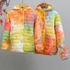 Large Size Women's Cotton-padded Jacket Lightweight Cotton-padded Jacket Stand-up Collar Warm Jacket Hooded Loose Jacket