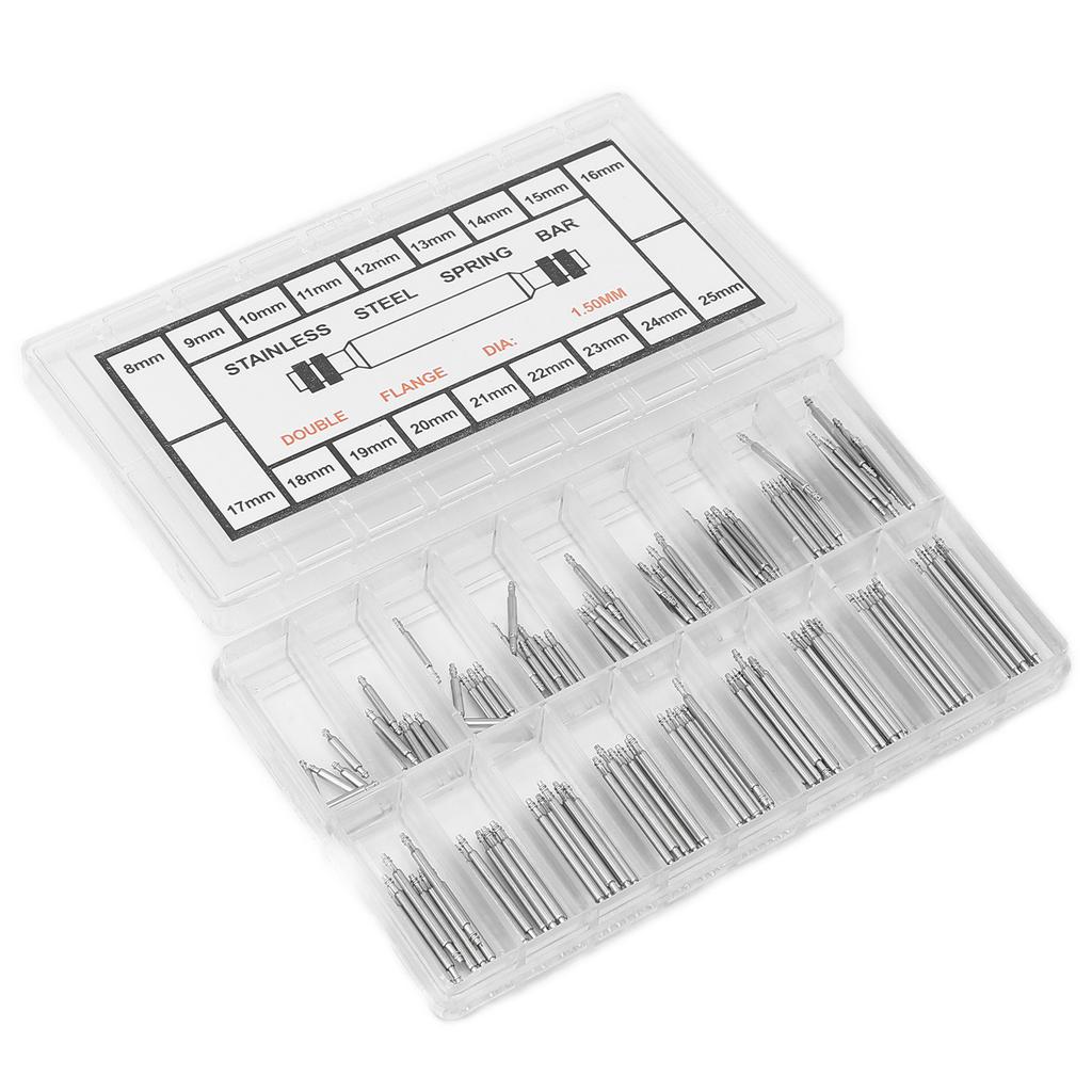 Watch Band Spring Bars Link Pins Alloy Heavy Duty Watch Band Pins for Traditional and Smart Watches