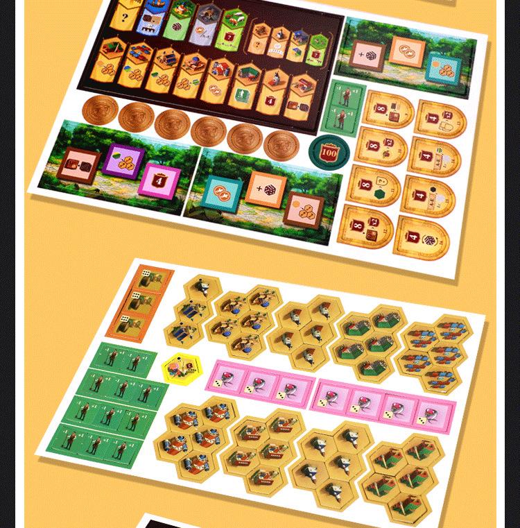 Burgundy Castles: High-Quality Chinese Edition Strategy Table Game with Expansion Map