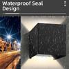 2Pcs LED Wall Light Waterproof Wall Light 6W 12W Outdoor Garden Light AC85-265V Indoor Wall Light Living Room Home Stair Surface Porch Light