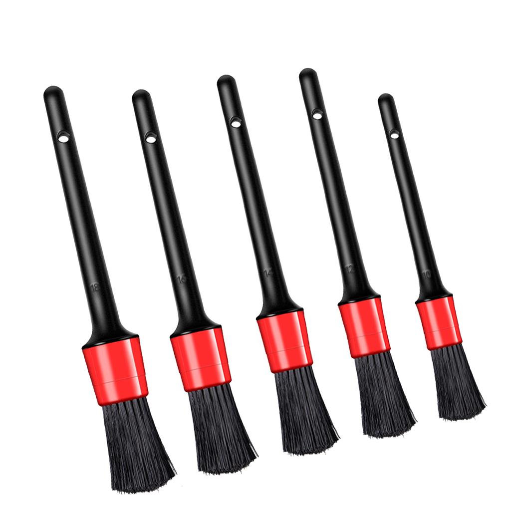 5PCS Car Interior Cleaning Brush Soft Bristle Detailing Brush Dusting Tool for Air Conditioner