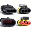 Car Terminals Plug Male Female 16-20AWG Waterproof Automotive Connectors Disconnect Wiring 1/2/3/4/5/6Pin Electrical Wirem Kit Water Proof Series Way