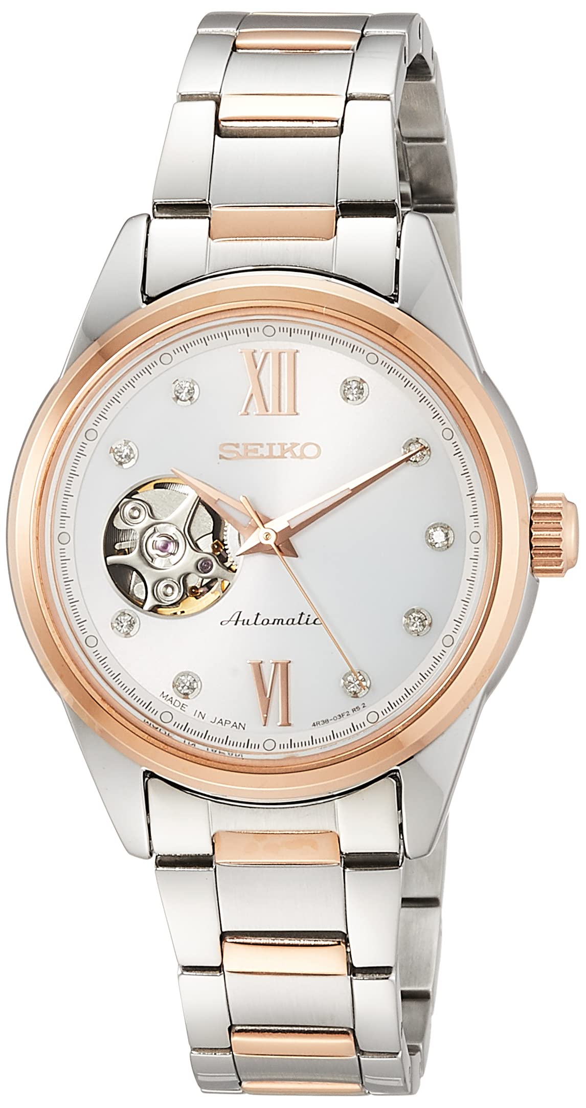 Женские механические часы SEIKO SELECTION Сделано в Японии Открытое сердце SSDE010