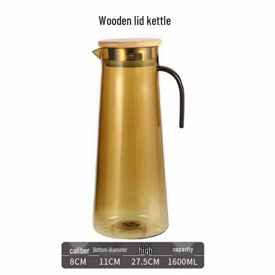 Acrylic High-Temperature Resistant Pitcher - Large Capacity Cold Water and Juice Jug for Home, Restaurant, or Bar