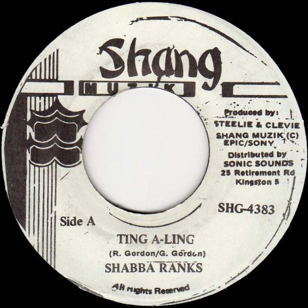 

7inch Record SHABBA RANKS - Ting A-Ling SHG4383 Shang Muzik Jamaica Reggae, Ska & Dub Used