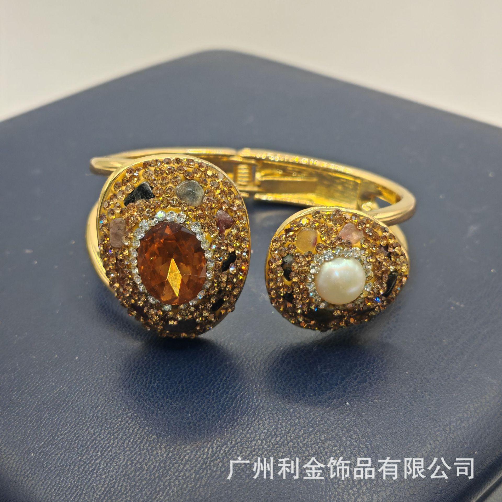 Браслет из натурального жемчуга барокко Султанский камень Сплав Турмалин Дизайн браслета Volkswagen Европейский и американский ретро-стиль