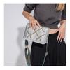 IELGY Simple Fashionable All-Match Bag Korean Version Popular Diamond Chain Shoulder Messenger Bag
