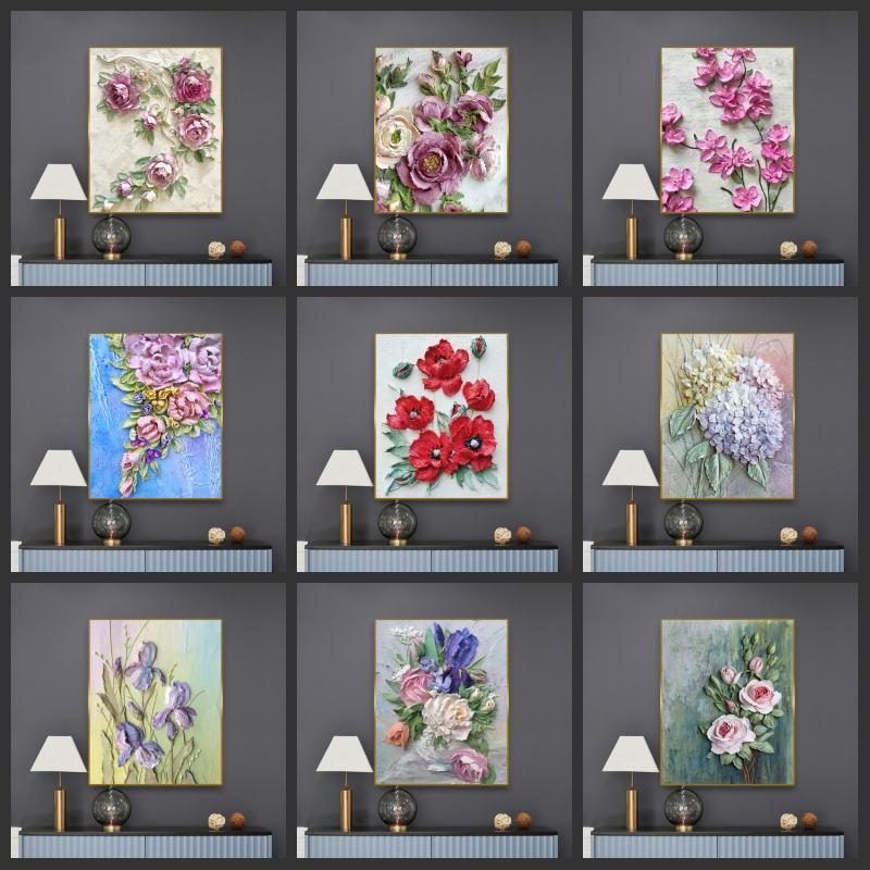 Art Scandinavian Flower Poster Home Decor Canvas Painting Wall Art Posters And Prints Wall Pictures For Living Room Decoration