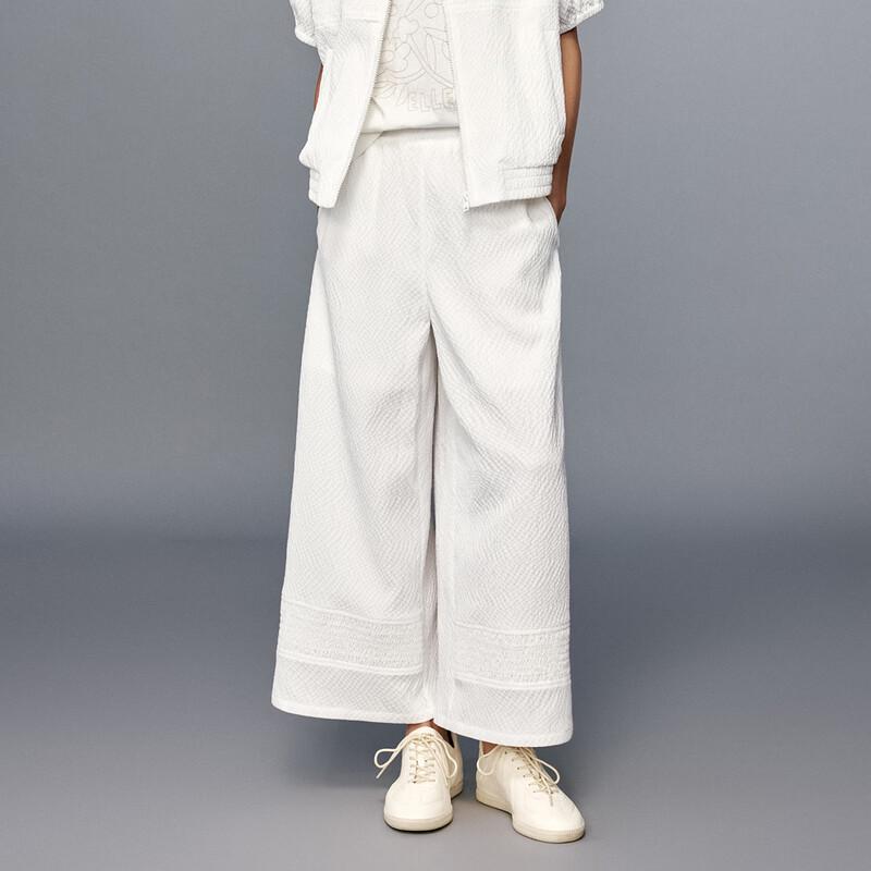 ELLE KIDS Girls  Summer Casual Wide-Leg Cropped Pants 110/120