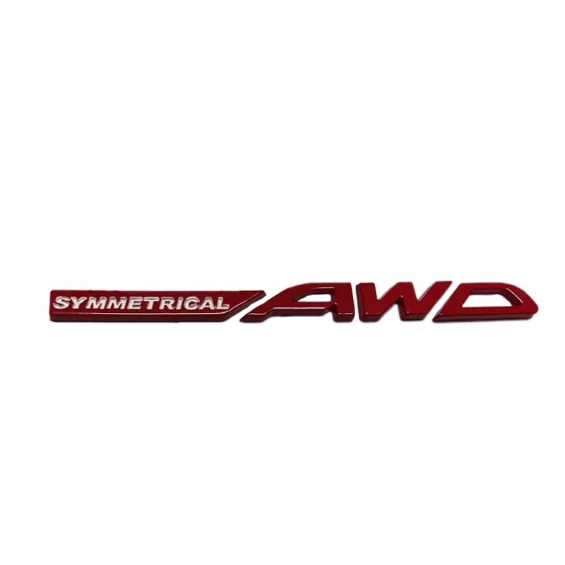 3D Car Side Metal Sticker Rear Trunk Badge Decal Decoration for Subaru SYMMETRICAL AWD Emblem XV WRX BRZ FORESTER IMPREZA LEGACY bb1