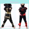 Traje de Ninja Assassino Confortável e Respirável para Meninos Crianças com Características Ajustáveis