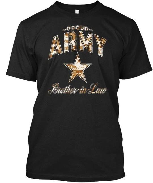 Army Brother-in-law S For Men And Boys Camo Proud T shirt Made in USA to 5XL M