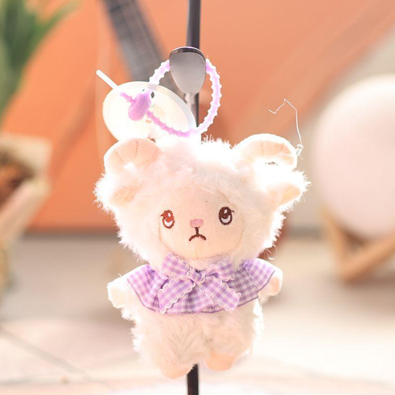 Chaveiro de Ovelha de Pelúcia Com Enchimento Macio de PP Para Crianças e Adultos