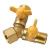 G1 2 Brass Garden Irrigation 2 Way Double Tap Hose Adapter Dual Faucet Connector