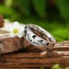 Creative Bird And Branch Pattern Stainles Steel Rings For Men Woman Black Polished Men Ring Wedding Engagement Jewelry Gifts
