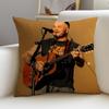 Country ZZach BryanS Cushion Cover Breathable and skinfriendly linen pillowcase square removable and washable cushion