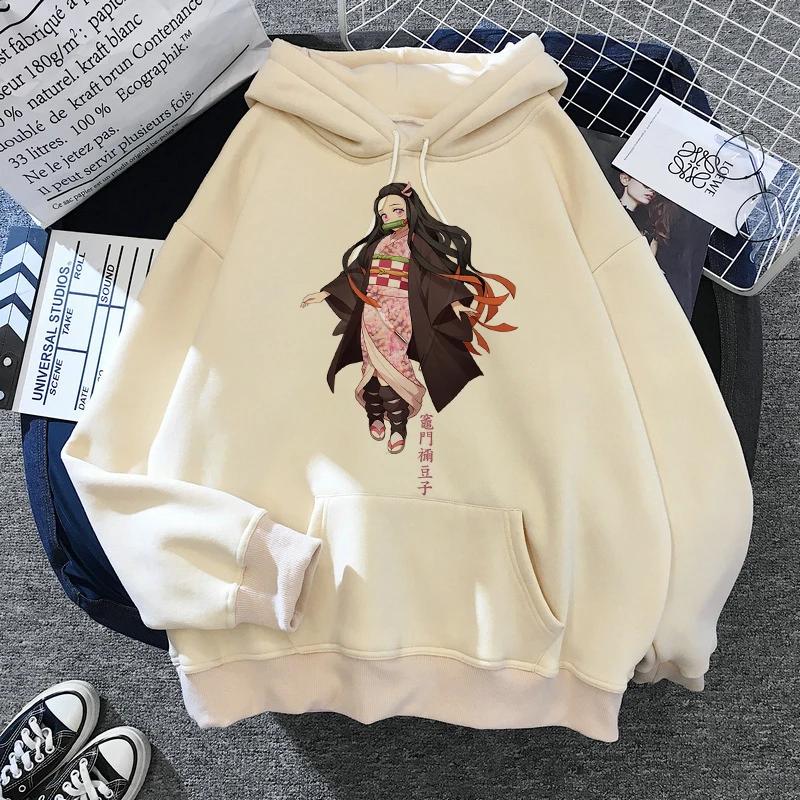 Kimetsu No Yaiba Manga Demon Slayer Hoodie Harajuku Japanese Animation Kawaii Sweatshirt Animation Tanjiro Kamado Nezuko