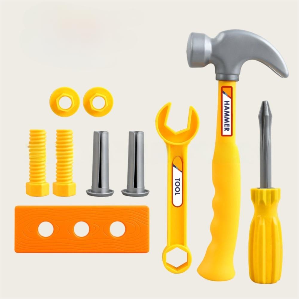 10/20/30pcs Plastic Simulation Maintenance Tool Set Simulation Hammer Safe Design Construction Toy Set Mini Size
