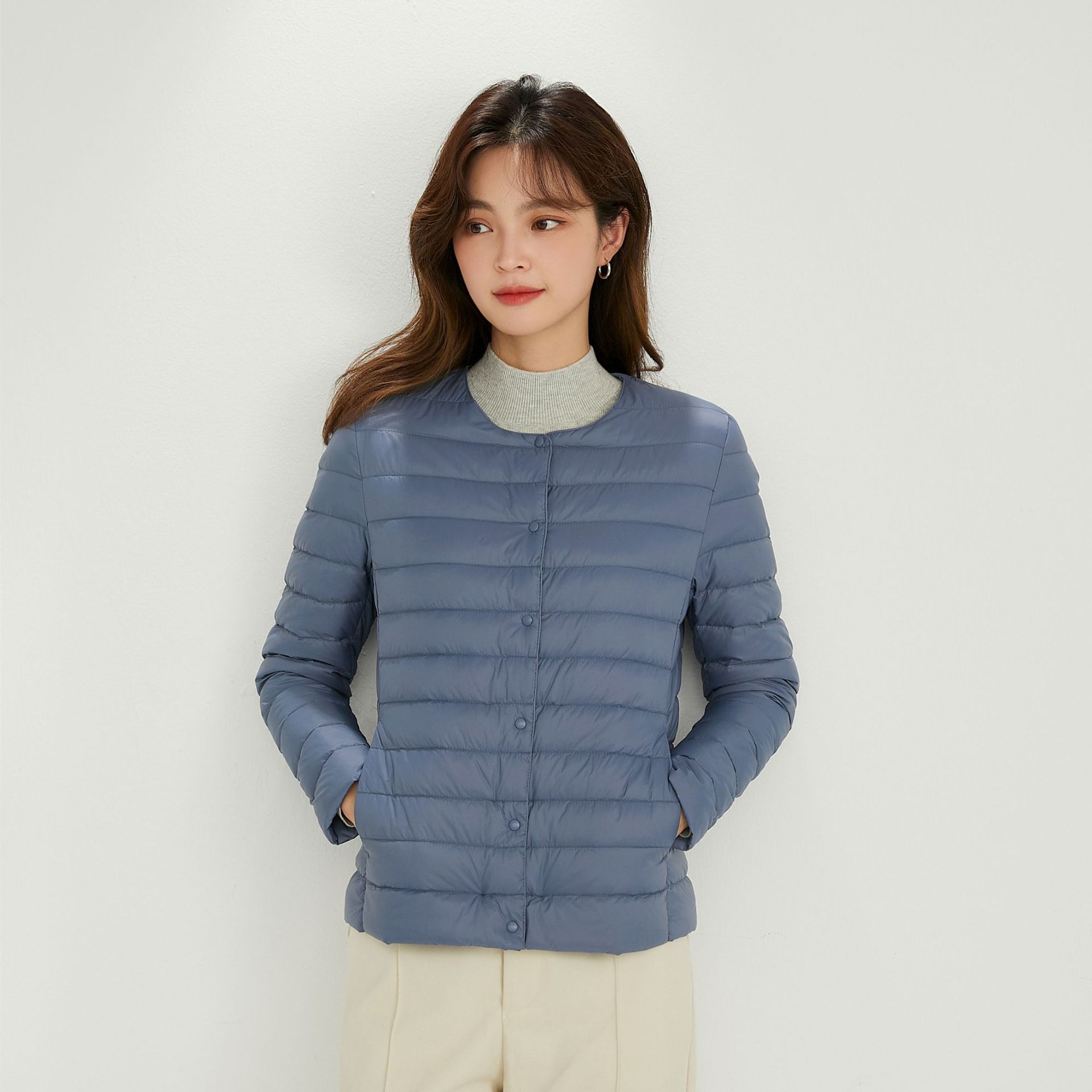 

Осень-зима 2023, женский пуховик, тонкий, легкий, 90% белое пальто на утином пуху, парки, женская теплая верхняя одежда с длинными рукавами большого размера XXXL синий