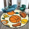 Cute Cartoon Pattern Round Carpet Floormat Living Room Carpet In Children 'S Crawl Play Area Washroom Floor Mat Area Rug Door Mat