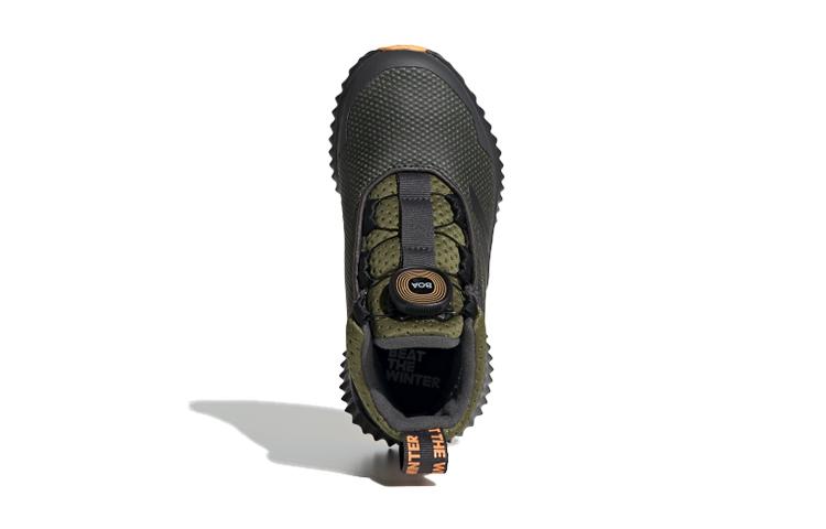 adidas Fortatrail Slip Resistant Anti Kick Mid Top Kids' Running Shoes Black Green Kids' G27562