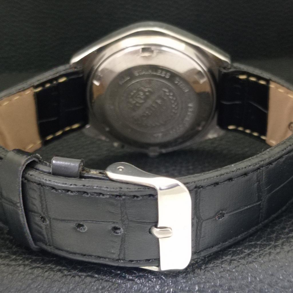 VINTAGE ORIENT AUTOMATIC 46941 JAPAN MENS BLACK COLOR DIAL WATCH a700161-5 R201-a700161