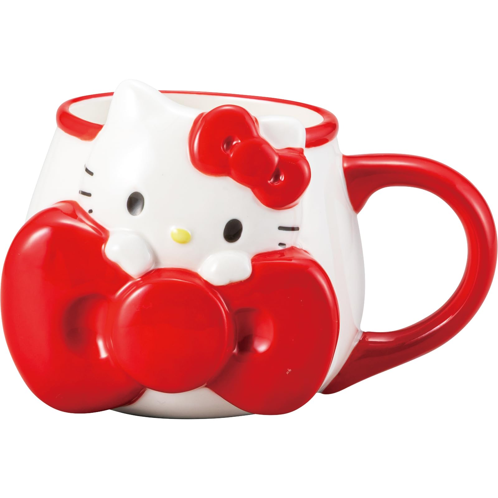 

Кружка Sanrio Edgy с 13 x 10 x 9 350 SAN4801 Hello Kitty Лента, Белый, Прибл. см, мл, белый