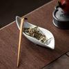 Janpanese Style Ceramic Tea Scoops Kung Fu Tea Ceremony Household Vintage Natural Tea Ceremony Tool Accessories 2025 New
