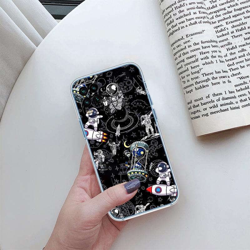 BH4 astronaut Planet Space moon Case for LG K22 K30 K40 K40S K41 K42 K50 K50S K51 K51S K52 K61 K62 K71 K92 Q60 Q61 V40 V50 V60