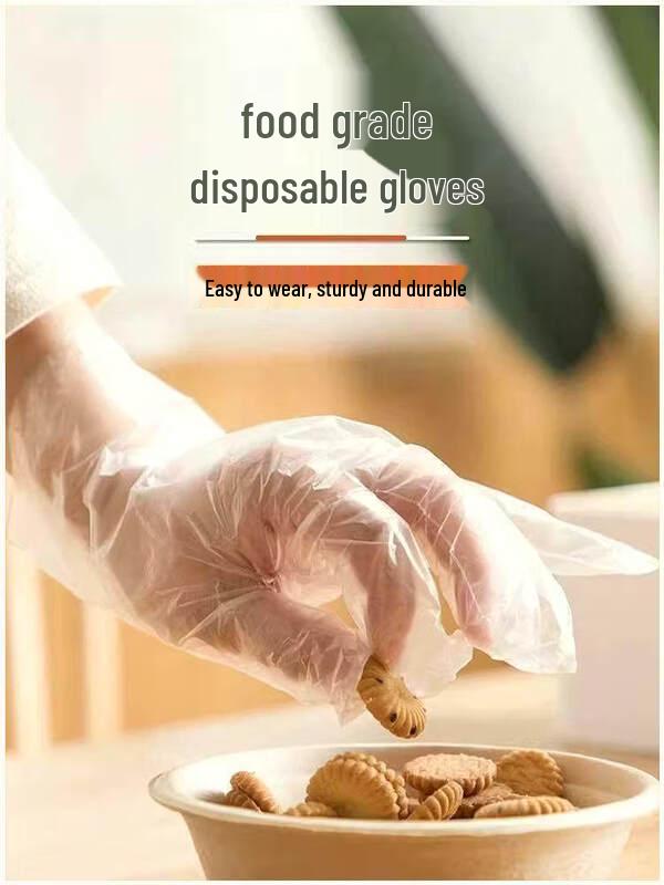 ZISIZ Disposable Food Grade Plastic Gloves