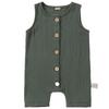 Summer Children's Casual And Fashionable Boys' And Girls' One-piece, Round-neck, Sleeveless Solid-color Haha Clothes
