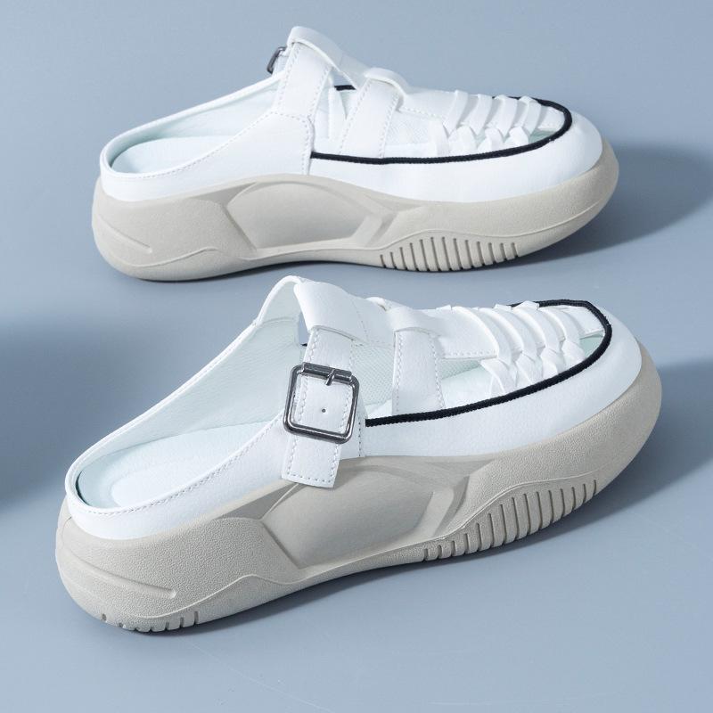 Summer new commuter sandals thick soles increase height casual light sports 40 грязно-белый 3140₽