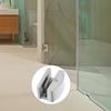 2 Pcs Aluminum Alloy Door Guides Anti Swing Sliding Door Parts Glass Door Accessories Bottom Mount Guide Track Shower Door