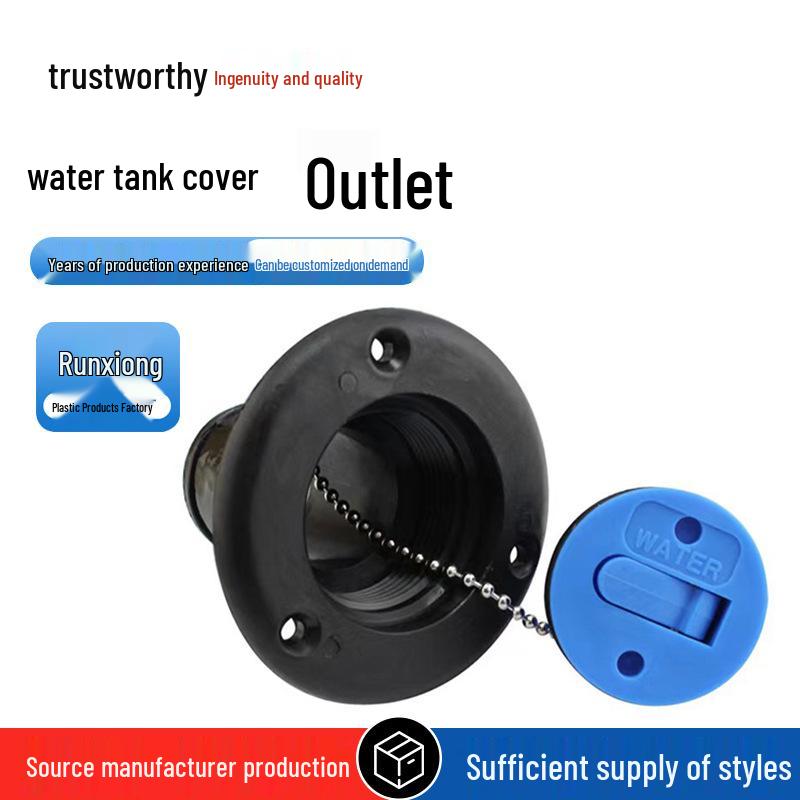 RICHWITS ABS Plastic Water Tank Lid for Yacht, RV, and Ship Fuel and Water Inlets/Outlets